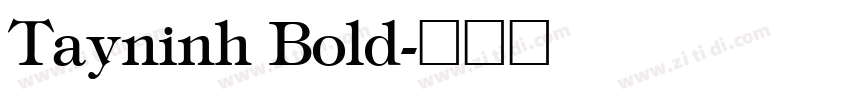 Tayninh Bold字体转换